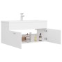 Mueble con lavabo madera de ingeniería blanco