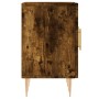 Mueble de TV madera de ingeniería roble ahumado 150x30x50 cm