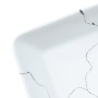 Lavabo sobre encimera rectangular cerámica blanco 46x35,5x13 cm