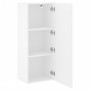 Mueble de TV de pared madera ingeniería blanco 40,5x30x102 cm