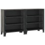 Storage cabinets 2 units metal and gray MDF by vidaXL, Lockers and storage cabinets - Ref: Foro24-3095972, Price: 265,76 €, D...