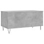 Mesa de centro madera contrachapada gris hormigón 90x44,5x45 cm
