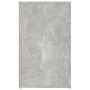 Mesita de noche madera contrachapada gris hormigón 50x36x60 cm