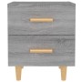 Mesitas de noche 2 unidades gris sonoma 40x35x47,5 cm