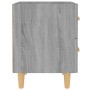 Mesitas de noche 2 unidades gris sonoma 40x35x47,5 cm