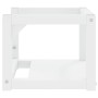 Estructura de lavabo suspendido hierro blanco 40x38x31 cm