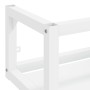 Estructura de lavabo suspendido hierro blanco 40x38x31 cm