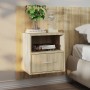 Mesita de noche de pared 2 uds color roble Sonoma