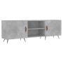 Mueble de TV madera de ingeniería gris hormigón 150x30x50 cm