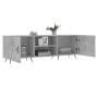 Mueble de TV madera de ingeniería gris hormigón 150x30x50 cm