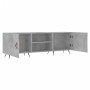 Mueble de TV madera de ingeniería gris hormigón 150x30x50 cm