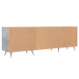 Mueble de TV madera de ingeniería gris hormigón 150x30x50 cm