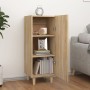 Aparador de madera contrachapada roble Sonoma 34,5x34x90 cm