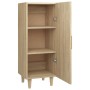 Aparador de madera contrachapada roble Sonoma 34,5x34x90 cm