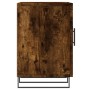 Mueble de TV madera de ingeniería roble ahumado 150x30x50 cm