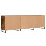 Mueble de TV madera de ingeniería roble ahumado 150x30x50 cm