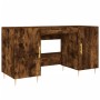 Escritorio madera de ingeniería roble ahumado 140x50x75 cm
