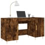 Escritorio madera de ingeniería roble ahumado 140x50x75 cm