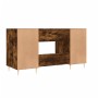 Escritorio madera de ingeniería roble ahumado 140x50x75 cm