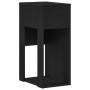 Torre de ordenador con cajón negro 30x44x74 cm