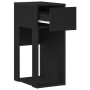 Torre de ordenador con cajón negro 30x44x74 cm