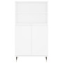 Aparador alto madera contrachapada blanco 60x36x110 cm