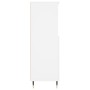 Aparador alto madera contrachapada blanco 60x36x110 cm