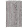 Mesita de noche madera contrachapada gris Sonoma 50x36x60 cm