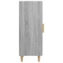 Aparador de madera contrachapada gris Sonoma 34,5x34x90 cm