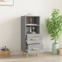Aparador de madera contrachapada gris Sonoma 34,5x34x90 cm