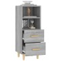 Aparador de madera contrachapada gris Sonoma 34,5x34x90 cm