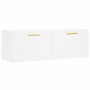 Armario de pared madera de ingeniería blanco 100x36,5x35 cm
