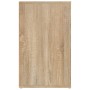 Mesita de noche madera contrachapada roble sonoma 50x36x60 cm