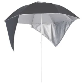 Beach umbrella with anthracite gray side walls 215 cm by vidaXL, Umbrellas - Ref: Foro24-318839, Price: 34,75 €, Discount: %