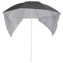 Beach umbrella with anthracite gray side walls 215 cm by vidaXL, Umbrellas - Ref: Foro24-318839, Price: 32,74 €, Discount: %