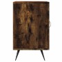 Mueble de TV madera de ingeniería roble ahumado 150x30x50 cm
