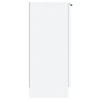 Aparador de madera contrachapada blanco 30x30x70 cm