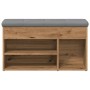 Banco zapatero madera de ingeniería roble artisan 82x32x45,5 cm