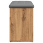 Banco zapatero madera de ingeniería roble artisan 82x32x45,5 cm