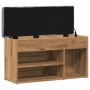 Banco zapatero madera de ingeniería roble artisan 82x32x45,5 cm
