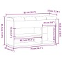 Banco zapatero madera de ingeniería roble artisan 82x32x45,5 cm