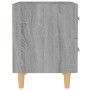 Mesita de noche gris sonoma 40x35x47,5 cm