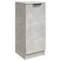 Aparador de madera contrachapada gris hormigón 30x30x70 cm