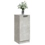Aparador de madera contrachapada gris hormigón 30x30x70 cm