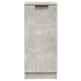 Aparador de madera contrachapada gris hormigón 30x30x70 cm