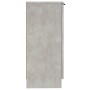Aparador de madera contrachapada gris hormigón 30x30x70 cm