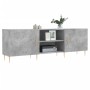 Mueble de TV madera de ingeniería gris hormigón 150x30x50 cm