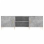 Mueble de TV madera de ingeniería gris hormigón 150x30x50 cm