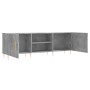 Mueble de TV madera de ingeniería gris hormigón 150x30x50 cm