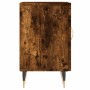 Mueble de TV madera de ingeniería roble ahumado 150x30x50 cm